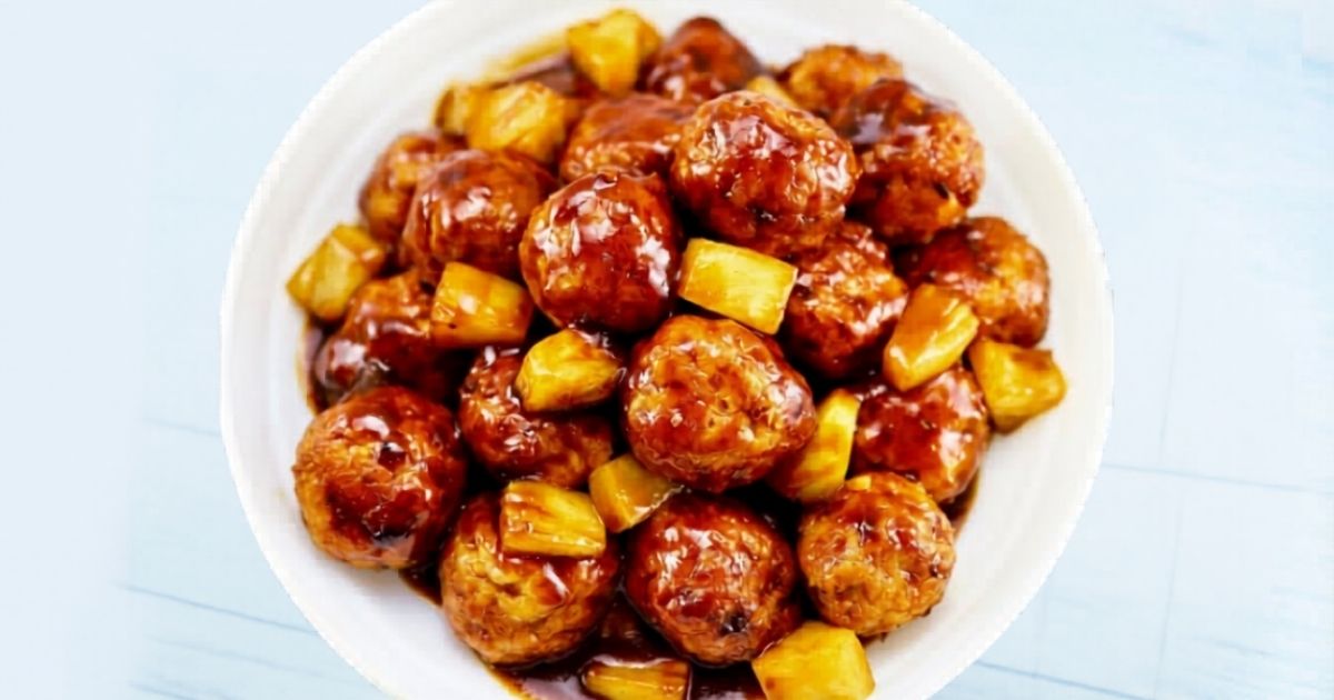 Hawaiian Chicken Meatballs