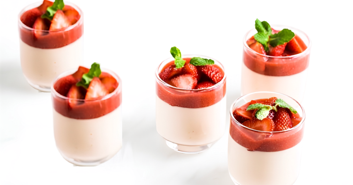 Strawberry Panna Cotta