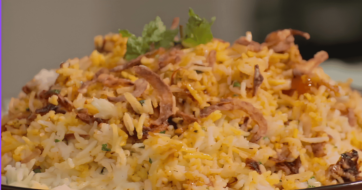 Layered Chicken Biryani
